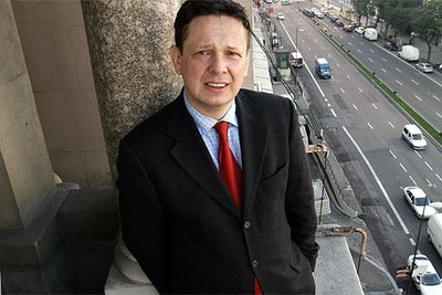 Frank Schirrmacher, en una terraza del Círculo de Bellas Artes de Madrid.