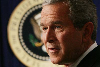 El presidente de EE UU, George W. Bush, ayer durante la primera conferencia de prensa tras su victoria electoral.