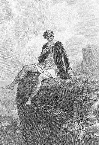 'Penitencia de don Quijote en Sierra Morena' (1818), de R. Smirke.