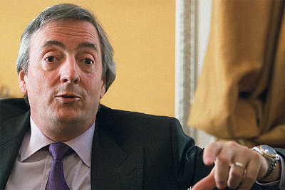 Néstor Kirchner, presidente de Argentina.