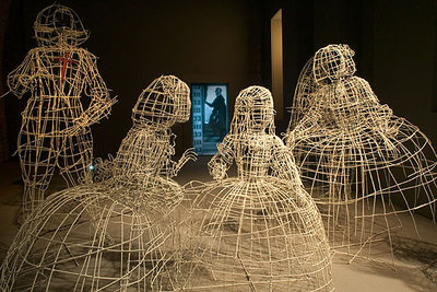 Reconstrucción del cuadro de  Las meninas,  de Velázquez, en la exposición  Barroco .