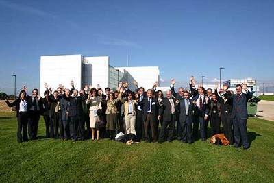 Representantes de los parques tecnológicos españoles, reunidos en Huesca la pasada semana.