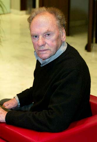 El actor Jean-Louis Trintignant, ayer en Girona.