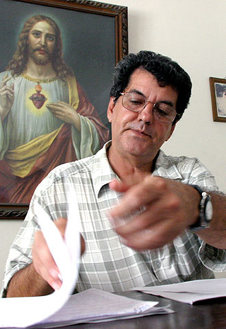 El disidente cubano Oswaldo Payá, en abril de 2003.