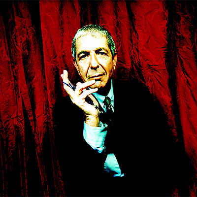 El cantante  canadiense Leonard Cohen.