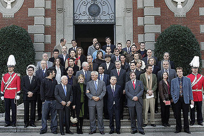RECEPCIÓN EN EL PALACETE ALBÉNIZ.