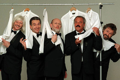 Les Luthiers: Carlos López Puccio, Jorge Maronna, Marcos Mundstock, Daniel Rabinovich y Carlos Núñez Cortés.