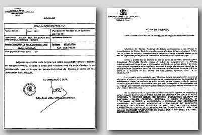 El fax a la delegada del Gobierno menciona los explosivos