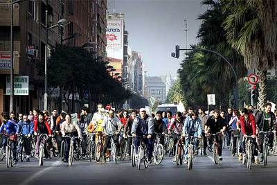 Ciclistas contra la especulación urbanística