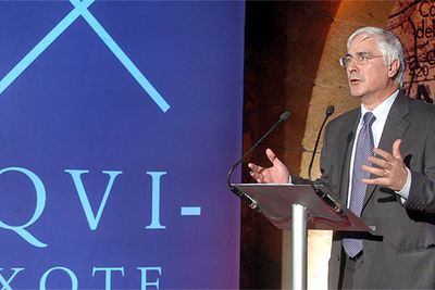 José María Barreda, en la presentación de los actos programados por Castilla-La Mancha para el IV centenario del  Quijote. 