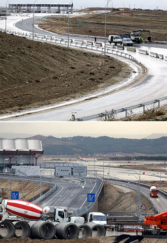 Fomento promete un nuevo acceso gratis al 'gran Barajas'