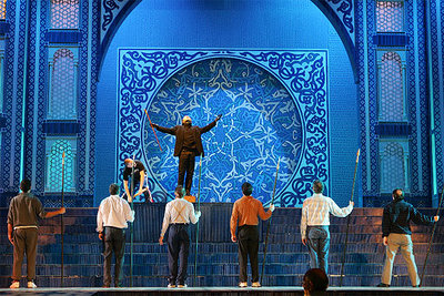 Ensayo de la opereta 'El asombro de Damasco'.