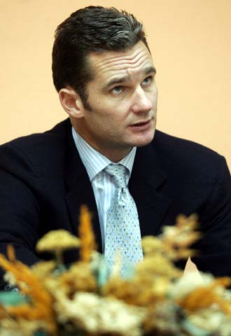 Iñaki Urdangarín, en un momento de la entrevista.