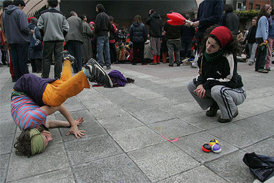 Lecciones de circo callejeras