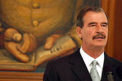 El presidente de México, Vicente Fox, en un acto oficial el pasado martes.