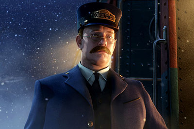 Transformación animada de Tom Hanks en  Polar Express. 