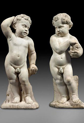  Pareja de amorcillos,  de Bernardino Fioriti.