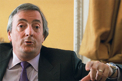 Néstor Kirchner, presidente de Argentina.