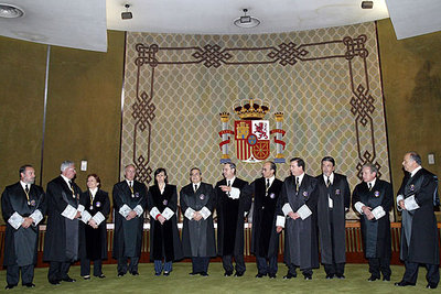Los magistrados del Tribunal Constitucional, en la toma de posesión de nuevos miembros el pasado junio.