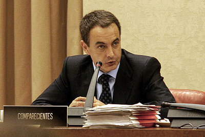 El presidente del Gobierno, José Luis Rodríguez Zapatero, en la comisión de investigación del 11-M.