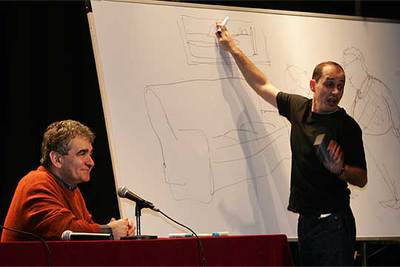 EL CUENTACUENTOS ATXAGA Y SU ILUSTRADOR VALVERDE.