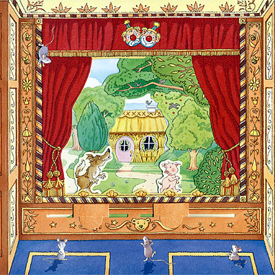 Ilustración de Steve Lavis para el libro 'Cuentos clásicos. ¡Arriba el telón!', de Dug Steer.