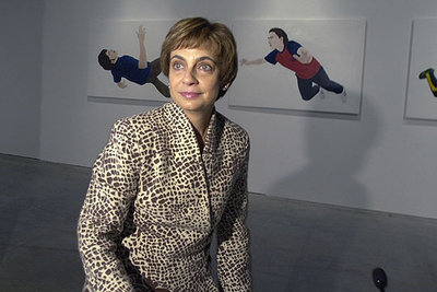 Miren Azkarate, portavoz del Gobierno vasco, antes de comparecer en rueda de prensa en Vitoria.