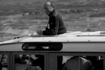 El príncipe Bernardo de Holanda, en un safari en África.