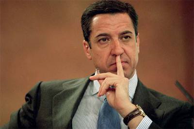 Eduardo Zaplana, en una comparecencia pública cuando era ministro de Trabajo.
