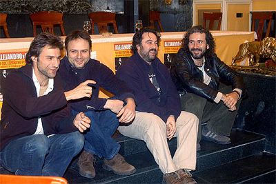 Alberto San Juan, Juan Cavestany, Andrés Lima y Guillermo Toledo (de izquierda a derecha).
