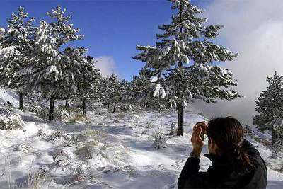 Navidades blancas en las sierras de Almería