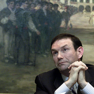 El  lehendakari,  Juan José Ibarretxe.