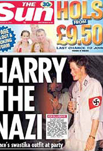 Primera página del tabloide  The Sun 