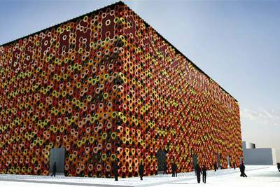 Imagen virtual del pabellón español diseñado por Alejandro Zaera.