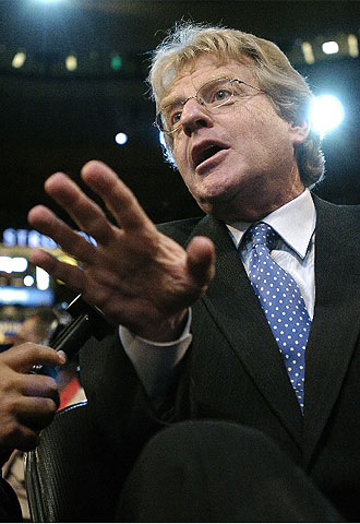 Jerry Springer, entrevistado en Boston el pasado 28 de julio.