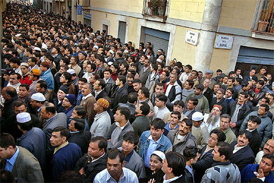 Miles de musulmanes celebran en Barcelona la Fiesta del Cordero