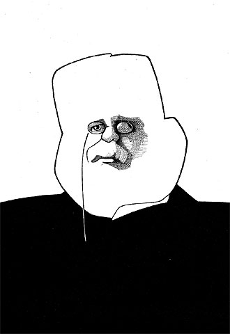 El escritor cordobés Juan Valera, visto por Loredano, inició su producción literaria con 'Pepita Jiménez'.