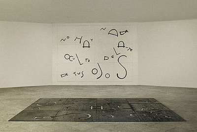 La obra  No hay nada oculto delante de tus ojos,  de Jorge Barbi, en la exposición  20 desarreglos. 