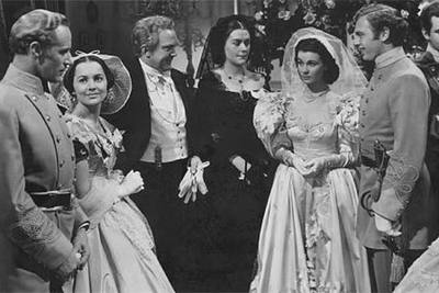 Una secuencia de  Lo que el viento se llevó. 