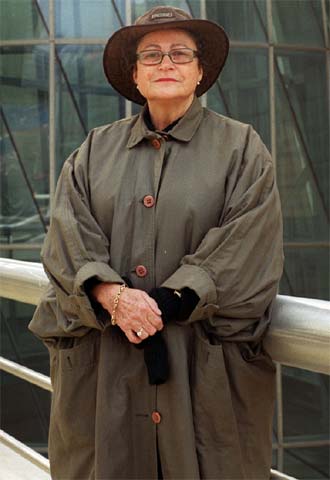 Rotraut Klein-Moquay, ayer en el Guggenheim.