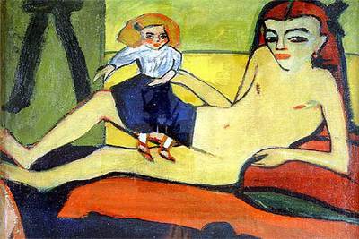 'Chica con muñeca (Fränzi)' (1910), de Erich Heckel.