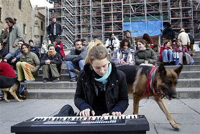 Protesta de los músicos de la calle