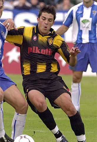 Villa, con el Zaragoza.