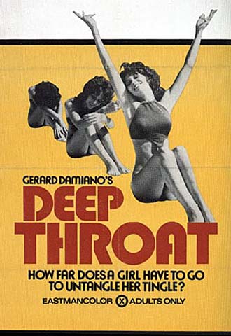 Cartel de  Garganta profunda. 