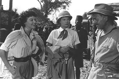 De izquierda a derecha, Ava Gardner, Grace Kelly y Clark Gable, en una imagen de  Mogambo. 