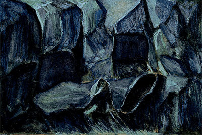 Dibujo de Schoenberg para 'La mano feliz'.