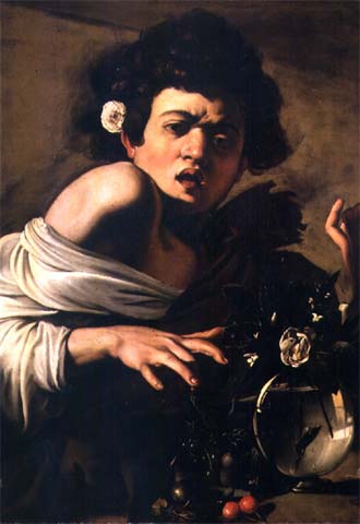  Muchacho mordido por un lagarto, de Caravaggio.