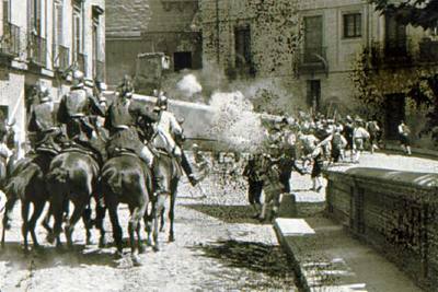 Una escena de la película  Dos de mayo,  de José Buchs, restaurada en la Filmoteca Nacional.