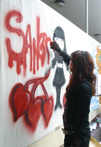 Pintadas para una donación