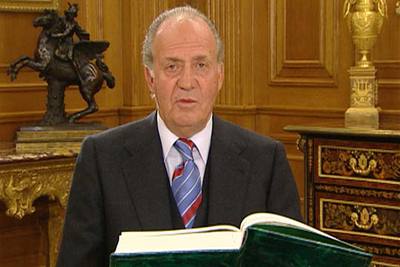 El Rey lee el  Quijote  en TVE.